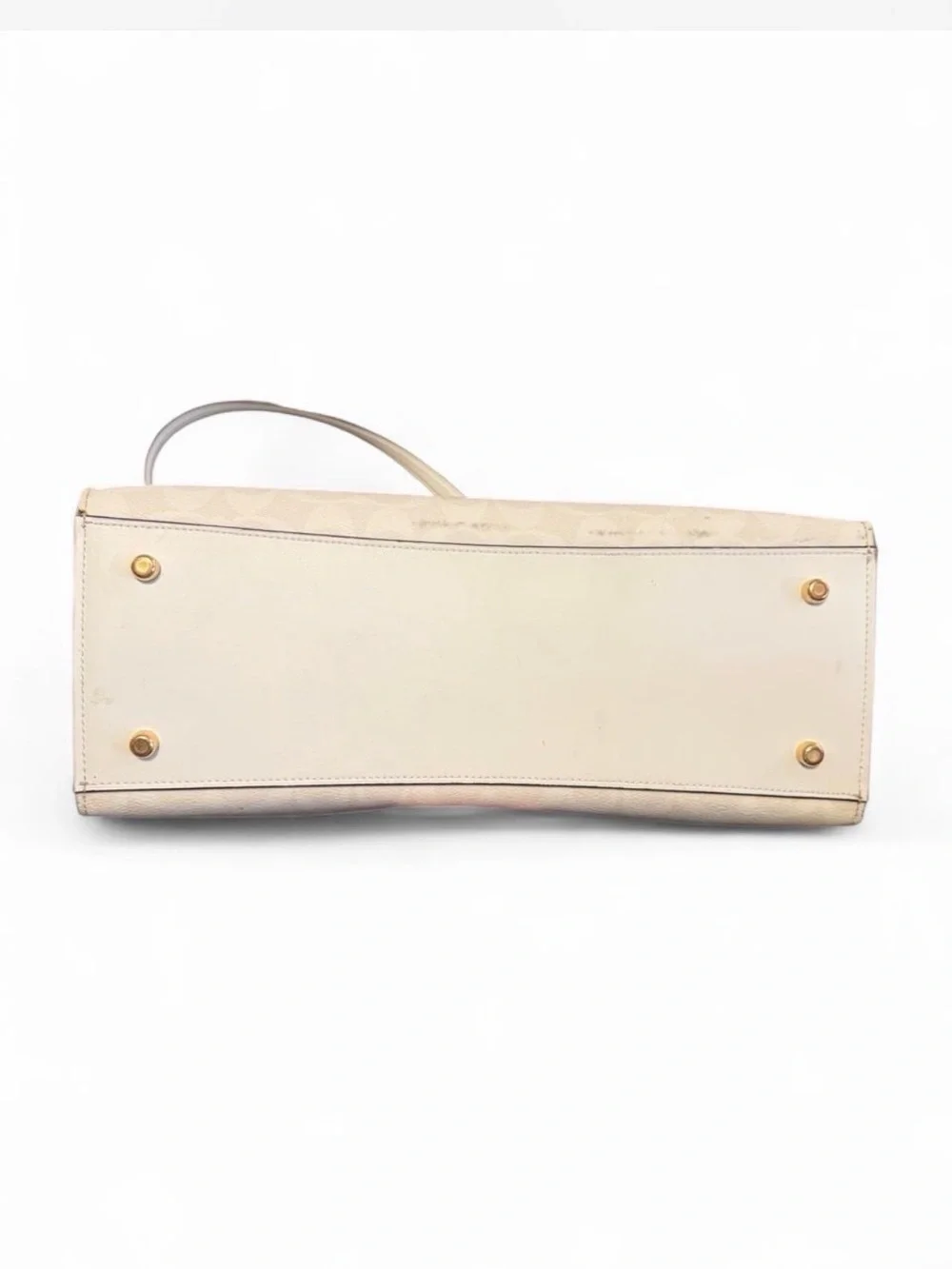 Coach Tatum Carryall in Signature Canvas Chalk White